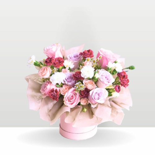 Pink passion valentine pink flower box 1