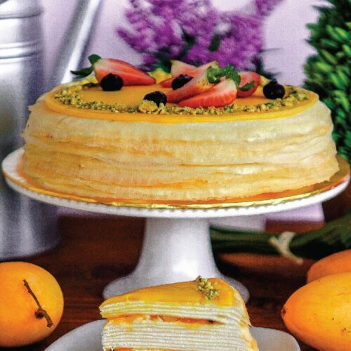 Mango passion crepe cake e1593060958815