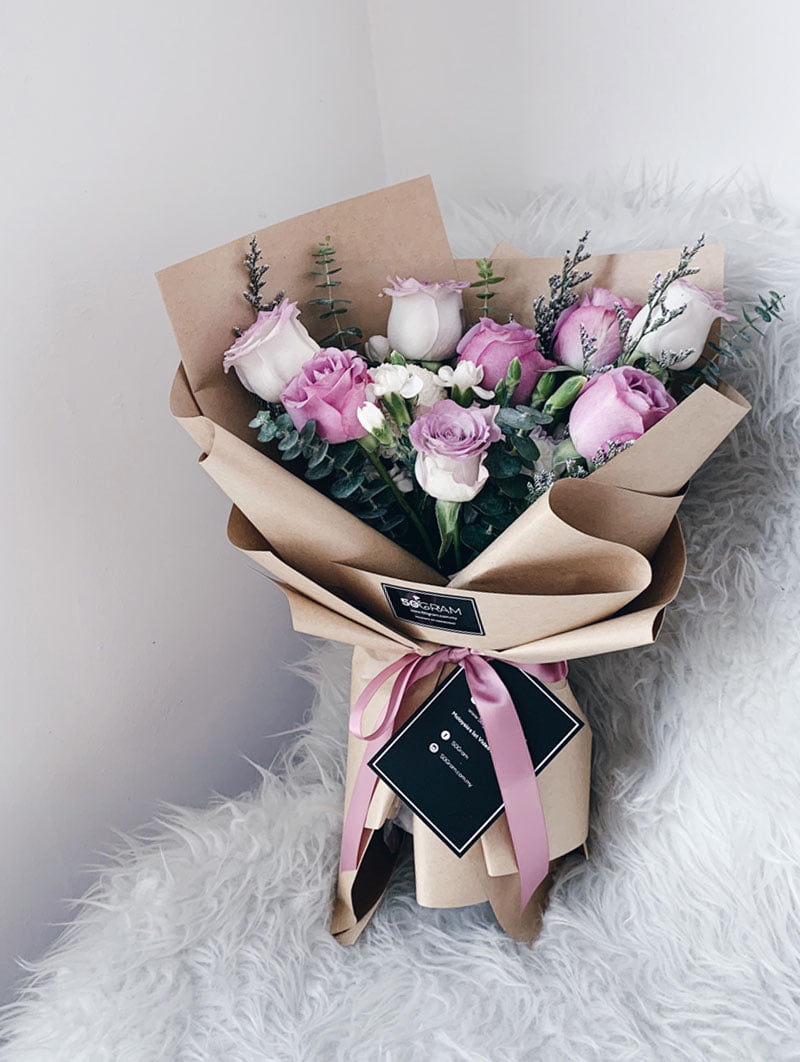 Blush - Hand Bouquet | 50Gram Online Florist Kuala Lumpur
