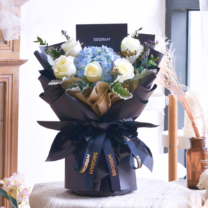 aozora medium Hydragea Bouquet Free Delivery, KL, Kuala Lumpur, Birthday, Surprise Flower Box Free Delivery