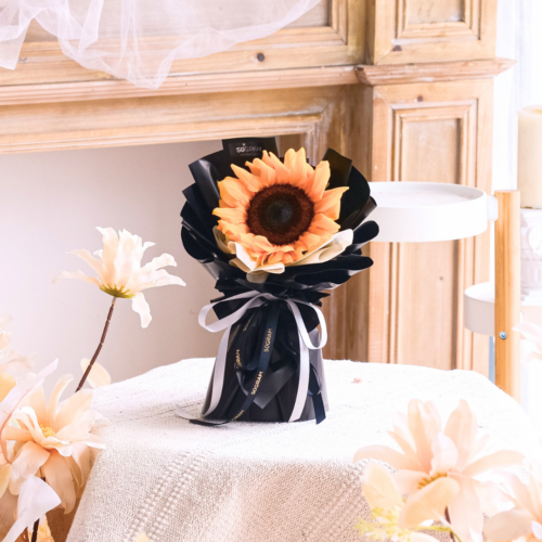SunFlower Mini Bouquet- Single Stalk Yellow, Sunflower , Free Delivery KL & PJ