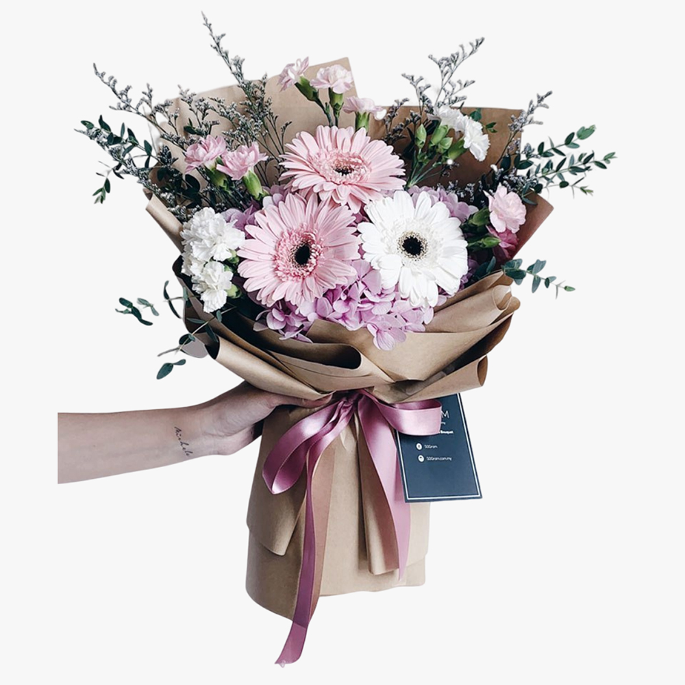 Hera – Pink Hydrangea Bouquet