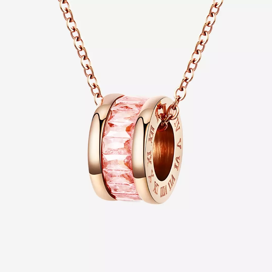 Oceane Cryolite Roman Numeric Necklace