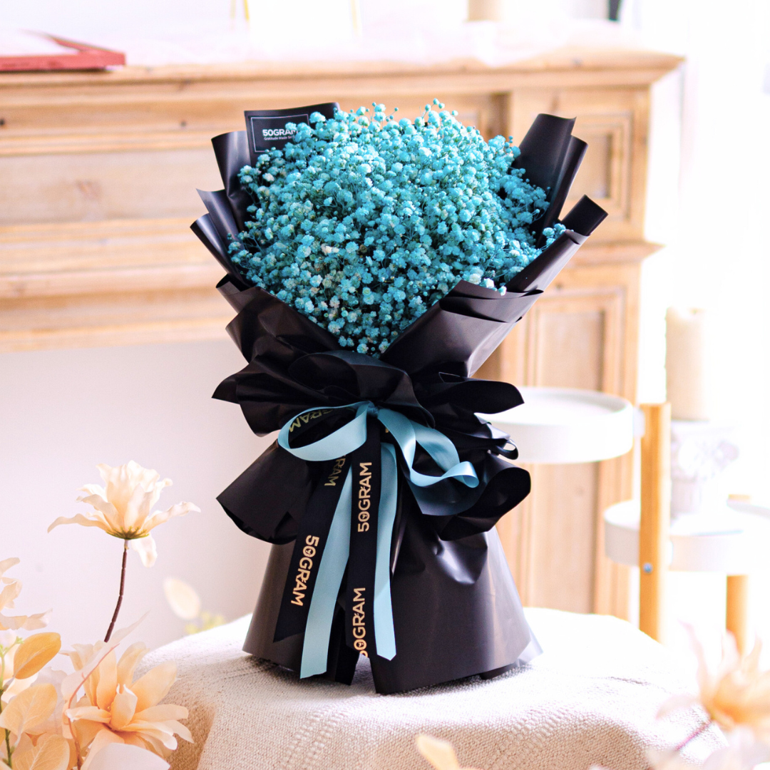Baby Tiffany Baby Breath Hand Bouquet Free Delivery KL & PJ Medium Size