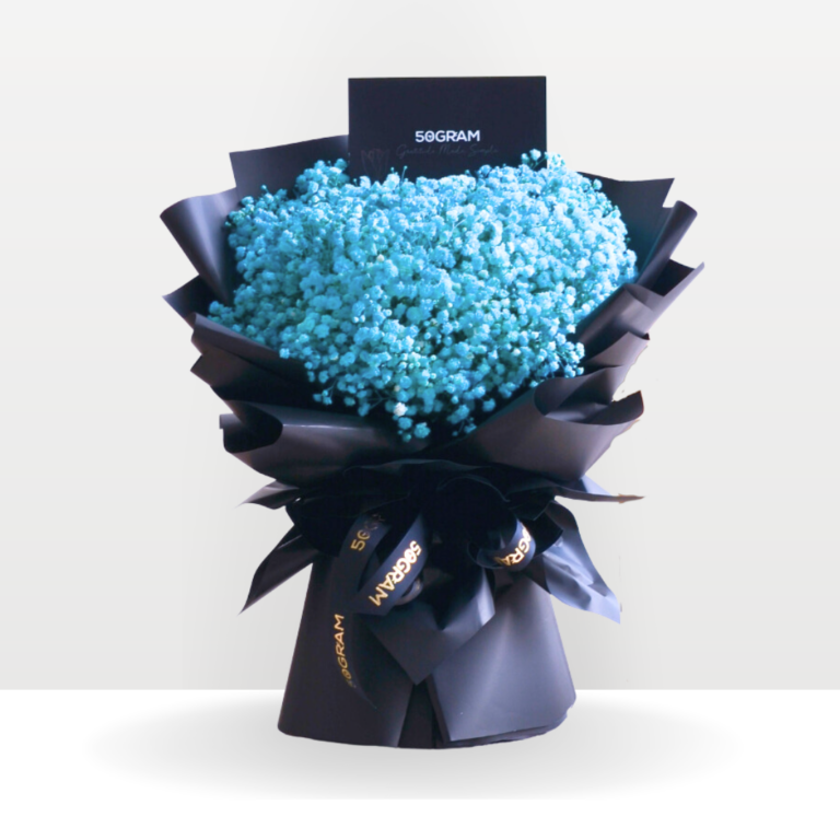 Tiffany Blue Baby breath Flower Bouquet Free Delivery KL & PJ Large Size