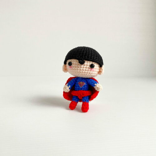 Superman crochet scaled