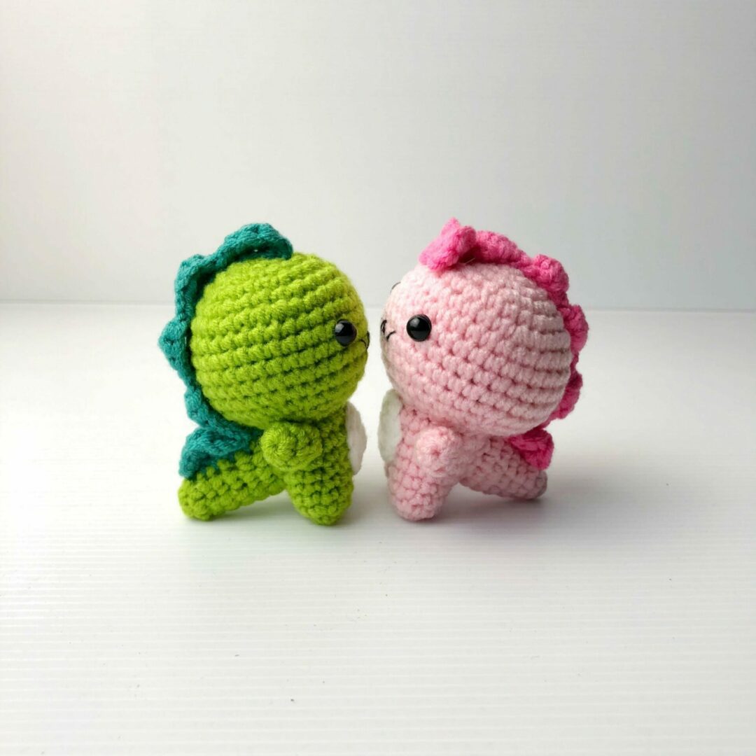 Crochet couple dino both 2 scaled