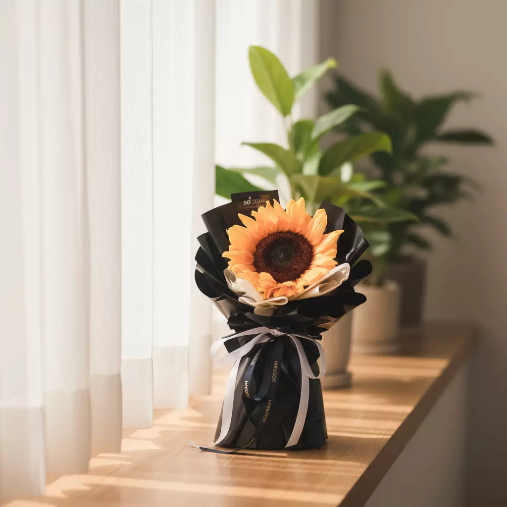 SunFlower Mini Bouquet- Single Stalk