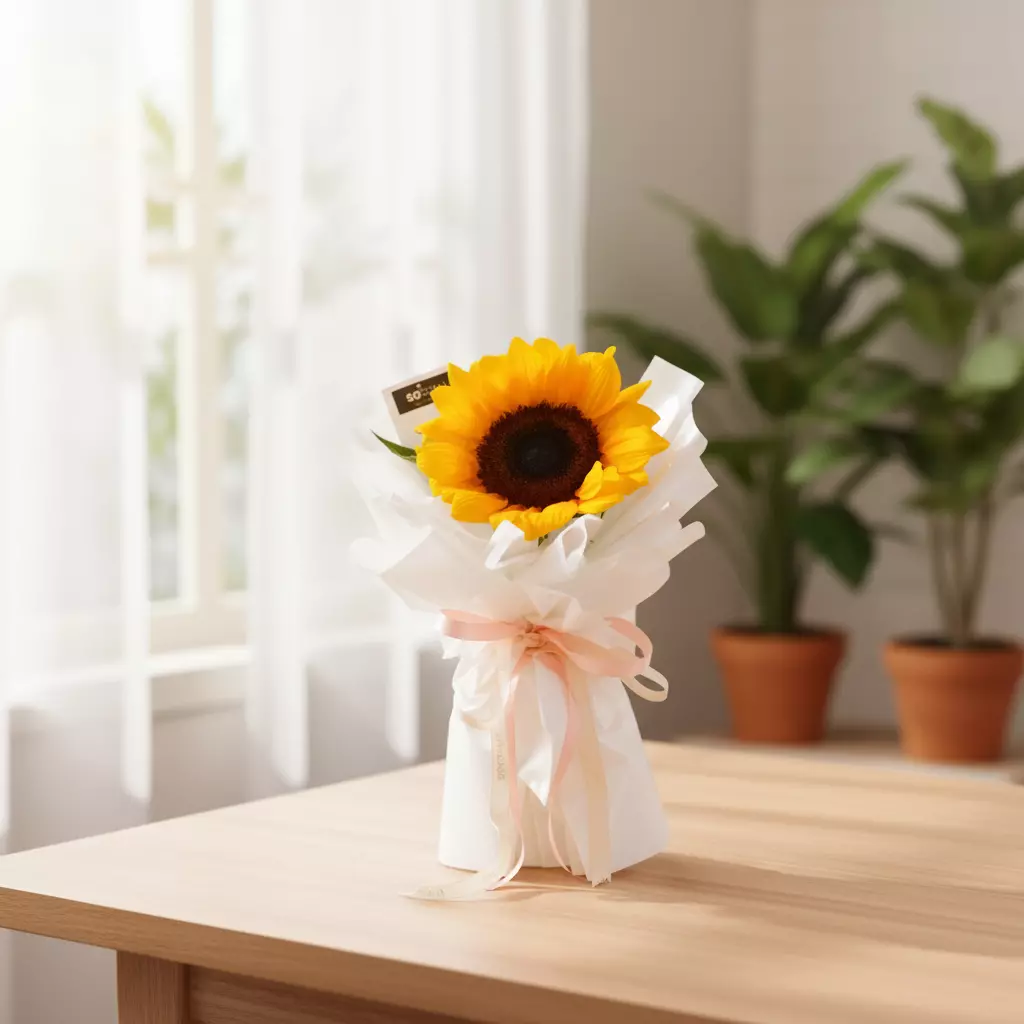 SunFlower Mini Bouquet- Single Stalk