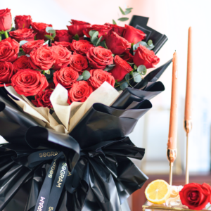 Luxuriante 33 Red Roses Bouquet Free Delivery KL & PJ