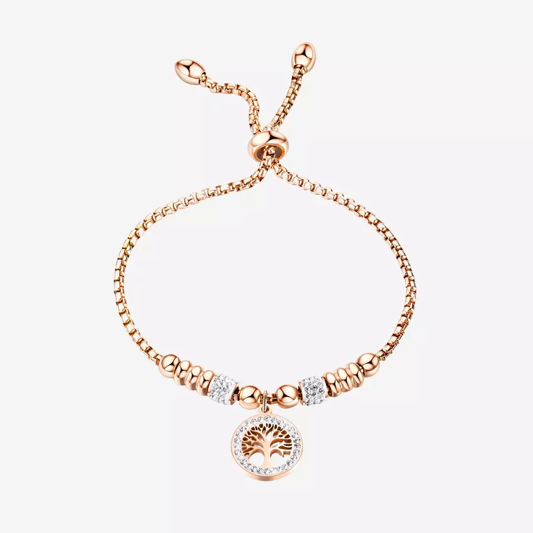 Eden Family Tree of Life Pendant Ball Chain Bracelet