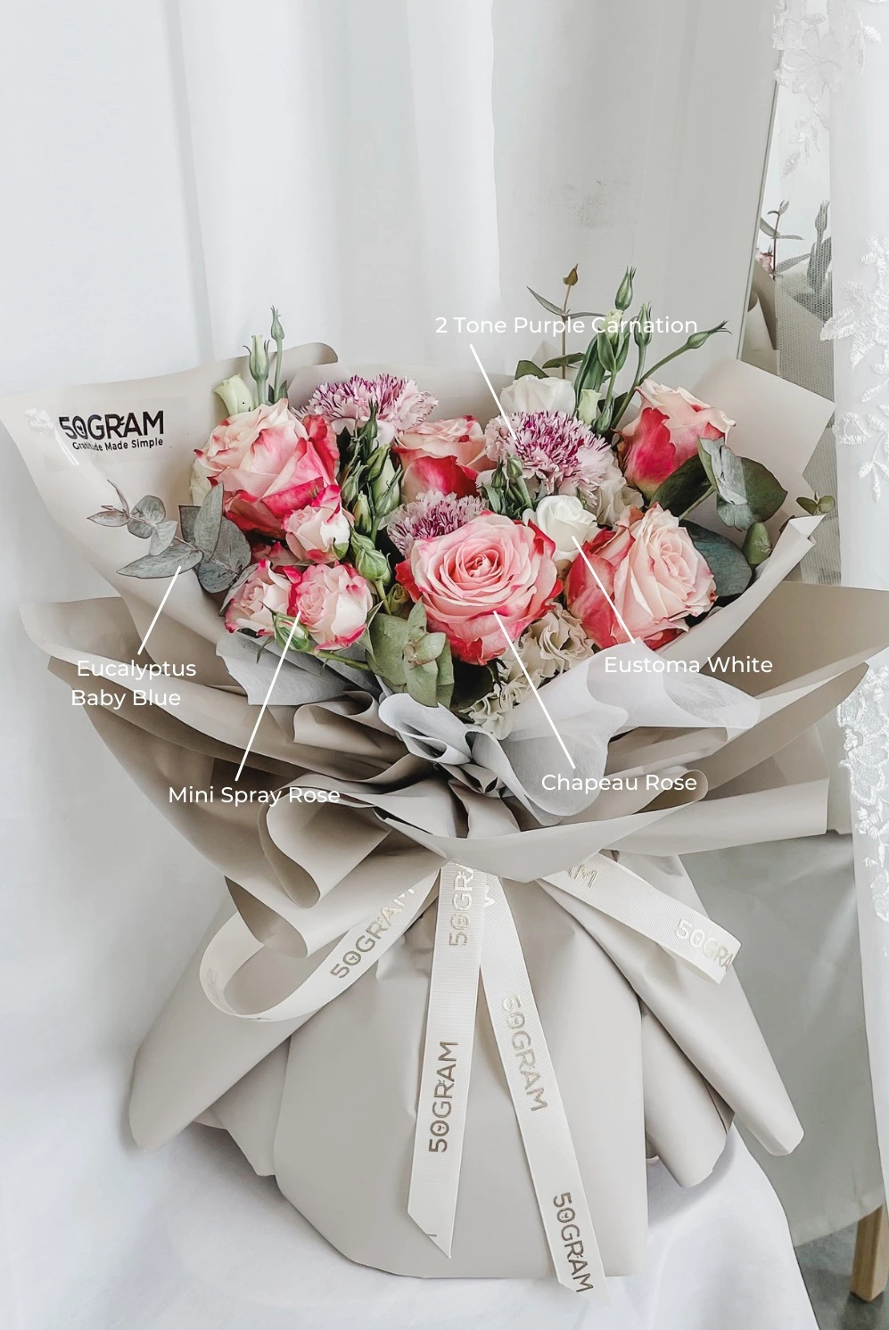 Forever Pure - Mother's Day Hand Bouquet 8 Forever Pure 5 1