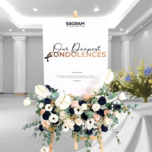 Amazing Grace Condolence Stand Standard Size Free Delivery KL & PJ
