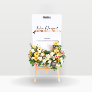 Farewell Memory Condolence Stand Standard Size Free Delivery KL & PJ