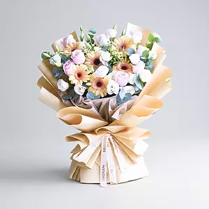 My Everything Champagne Daisy Hand Bouquet