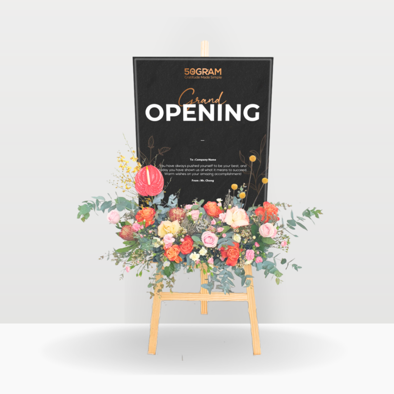 Charming Pride | Opening Stand Delivery For Grand Opening in KL/PJ , free same-day delivery flower stand to Klang Valley, KL ; Selangor for your congratulatory grand opening.