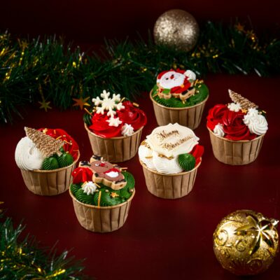 Christmas buttercream cupcakes 6 pcs 6