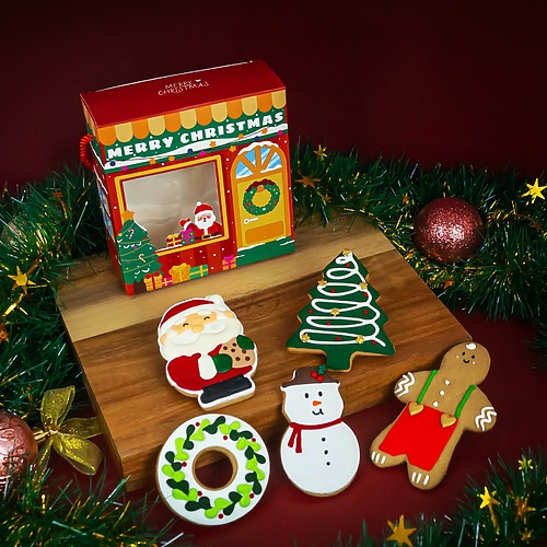 Merry gingerbread cookies set 8 1