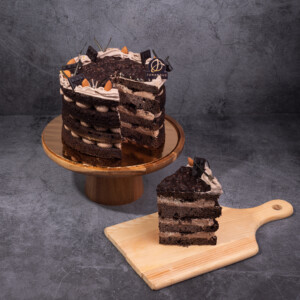 Hazelnut Chocolate Vegan Naked Cake | Cake Free Delivery KL & PJ