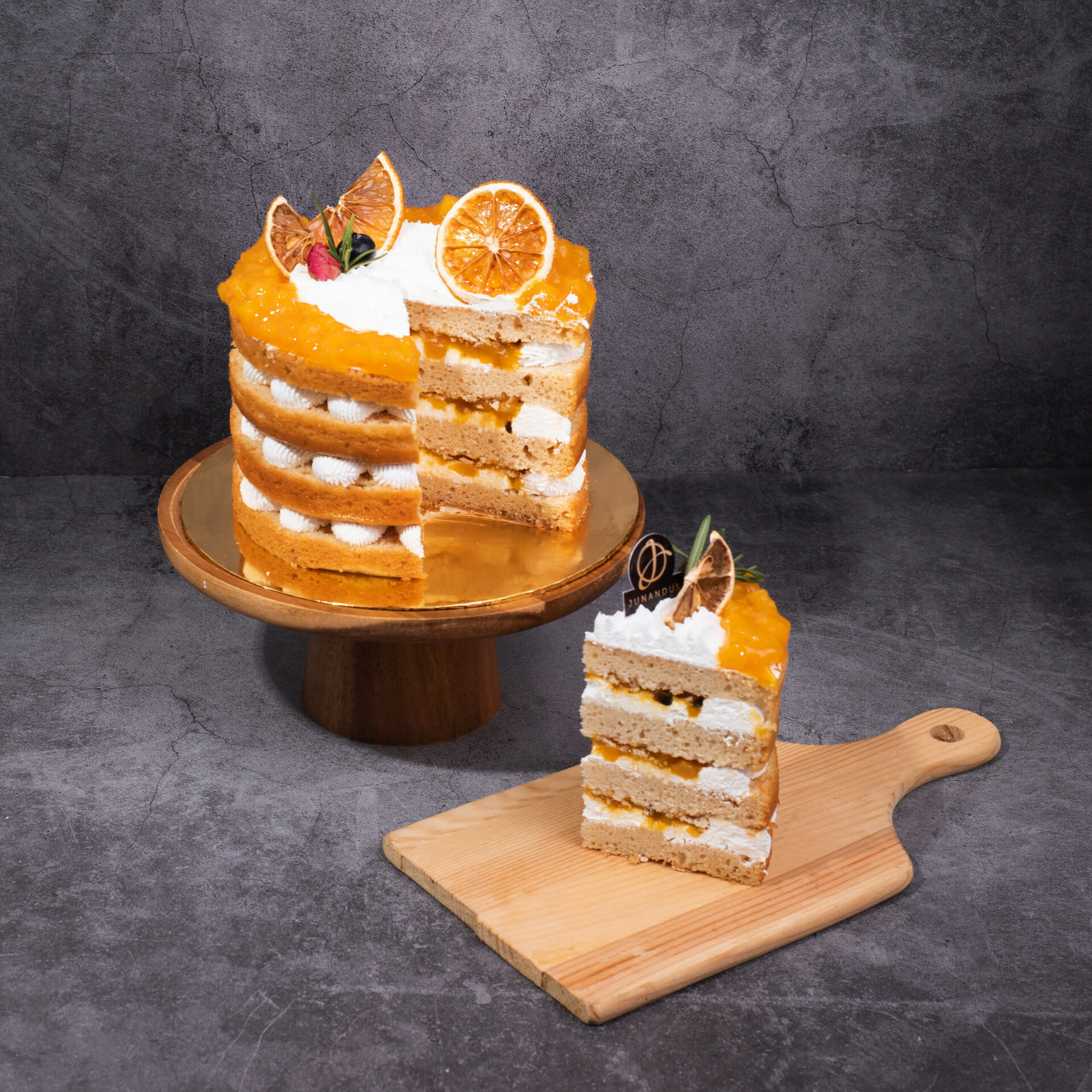Mango Passion Vegan Naked Cake | Cake Free Delivery KL & PJ