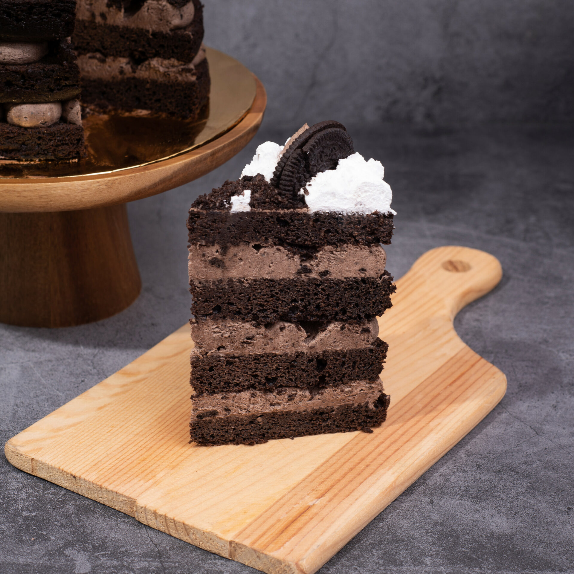 Oreo Chocolate Vegan Naked Cake | Cake Free Delivery KL & PJ