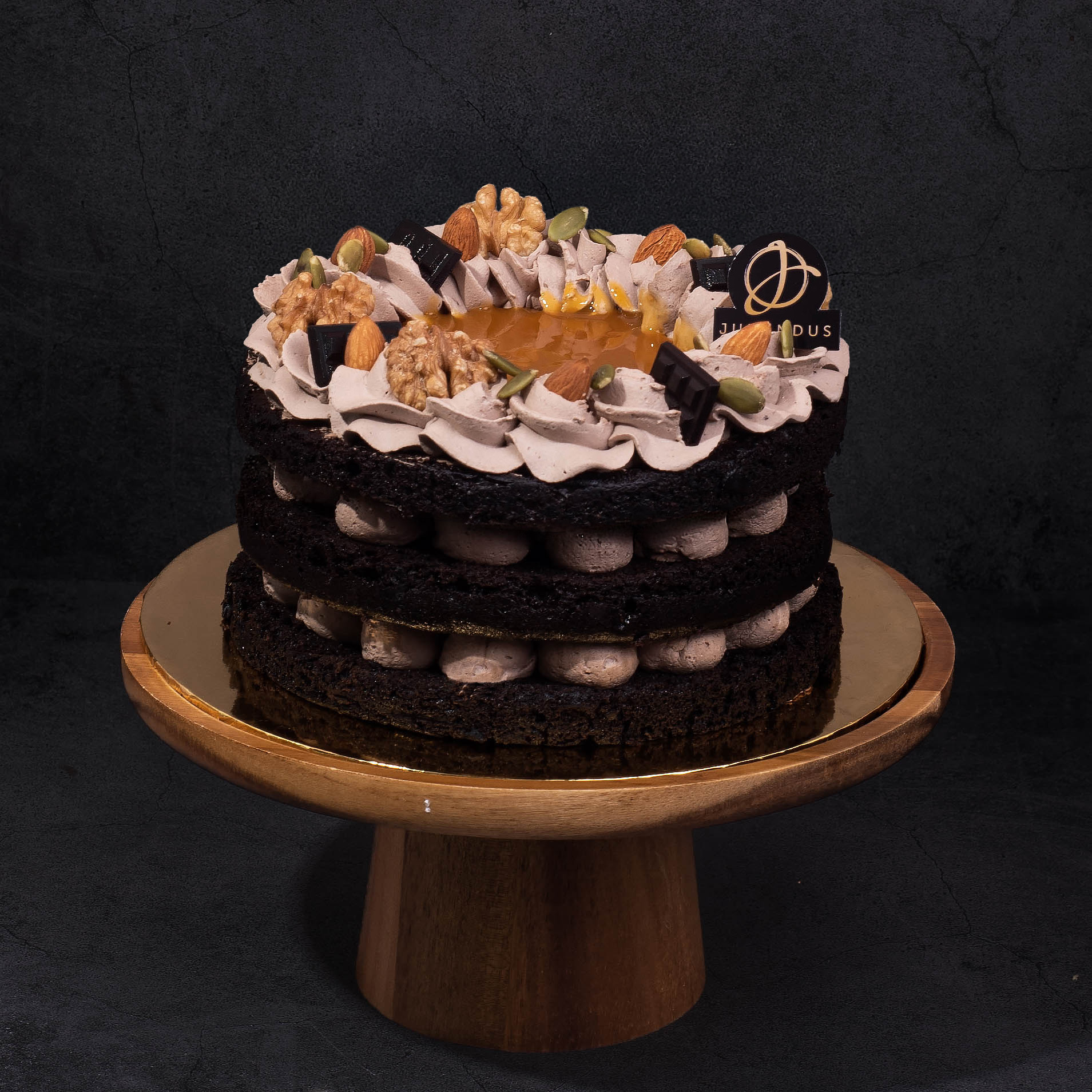 Salted caramel vegan naked cake 2 1