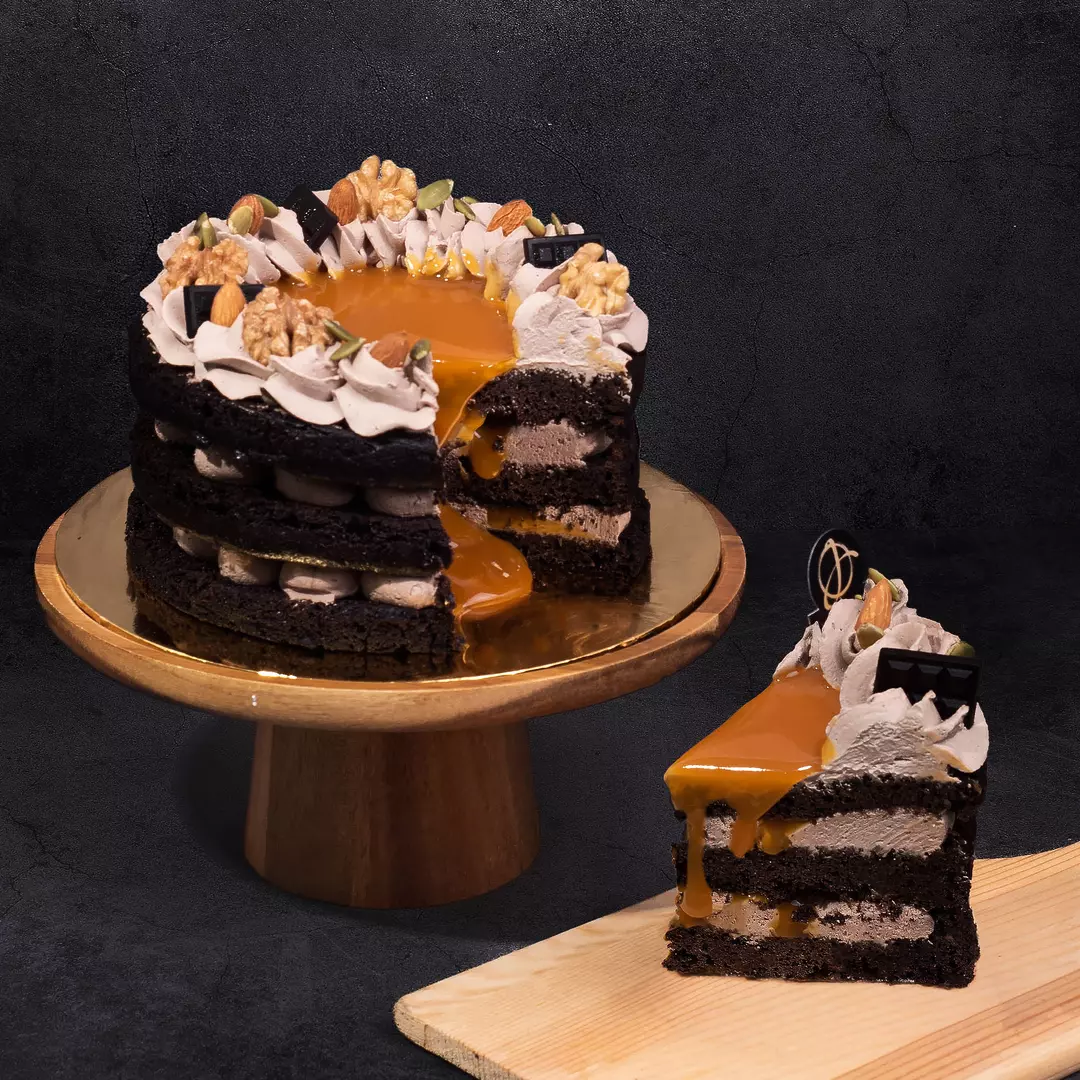 Salted Caramel Vegetarian Naked Cake - 6 inch (serve 10-20pax)