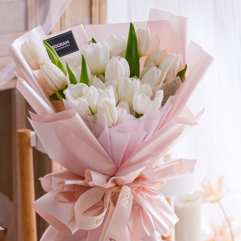 White, Tulip, White Tulip, Free Delivery, KL, Kuala Lumpur, Birthday, Surprise