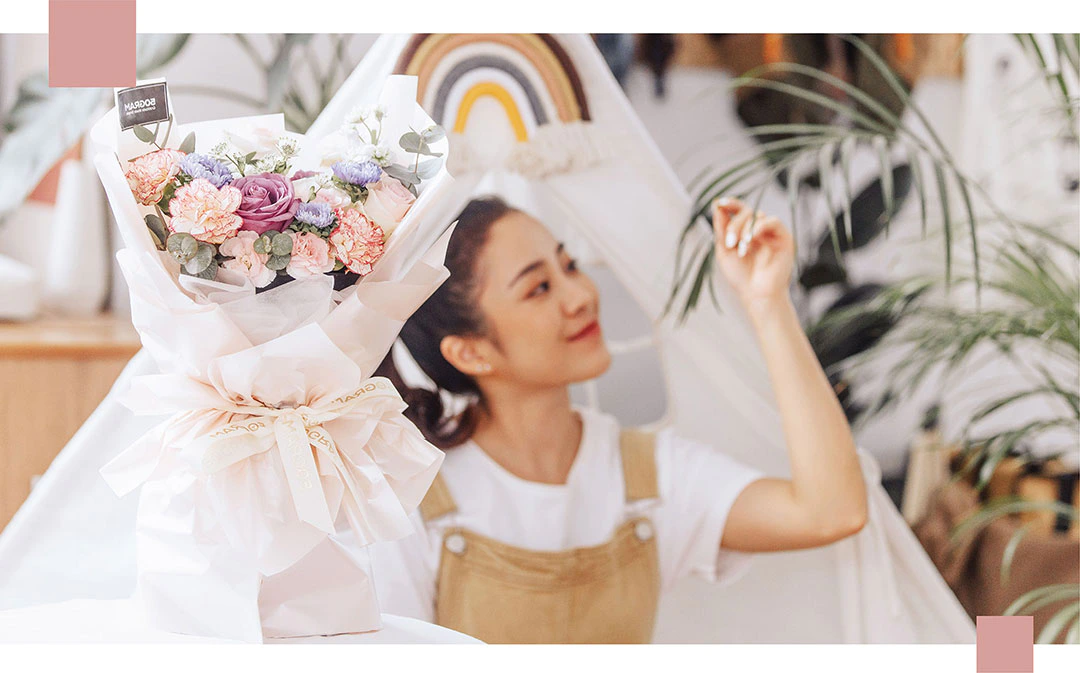 Hand Flower Bouquet 1 50gram banner hand bouquet mobile
