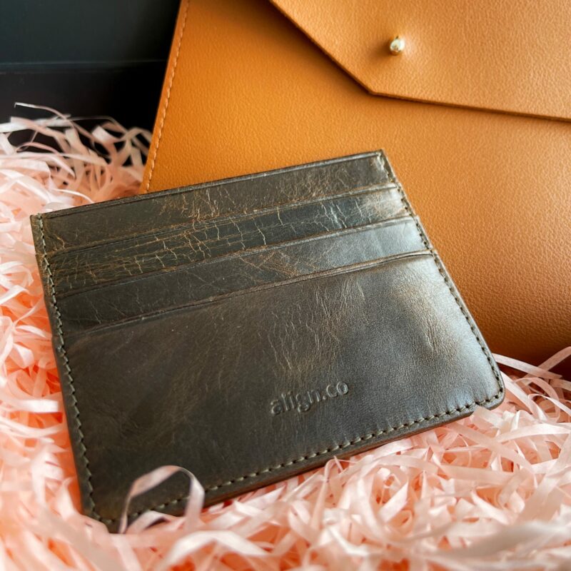 Leather card holder by align. Co