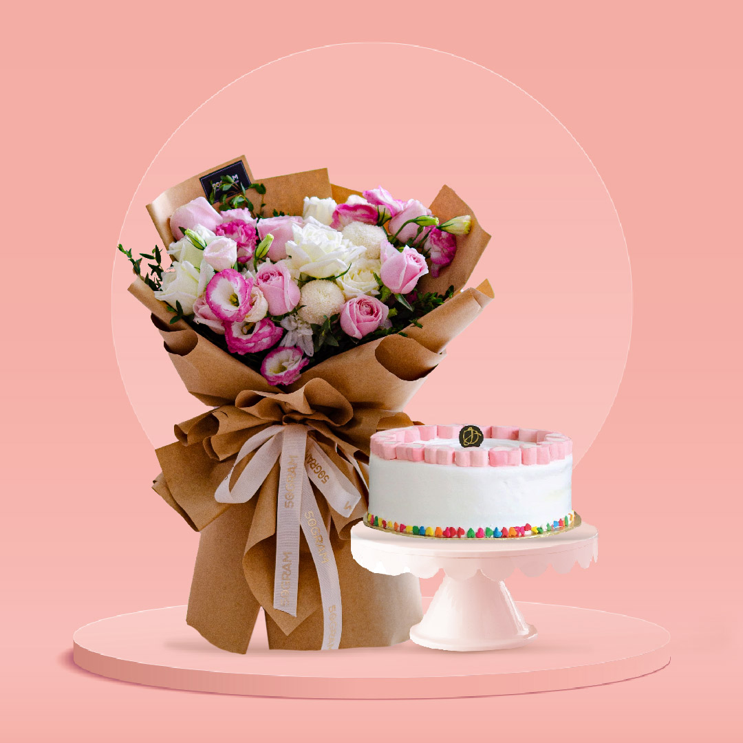Sweet heart & cake bundle – large