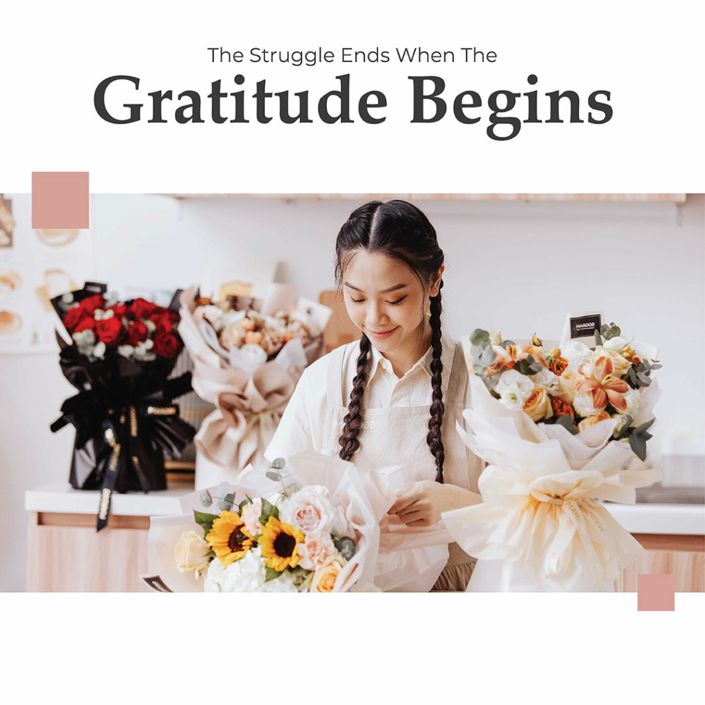 Gratitude begins square