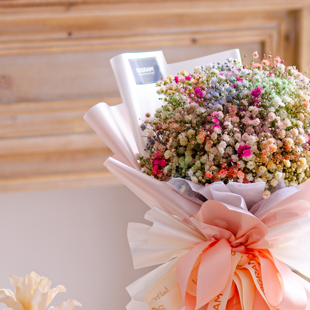 Colorful Baby Breath, Rainbow Baby Breath, Rainbow, Colorful