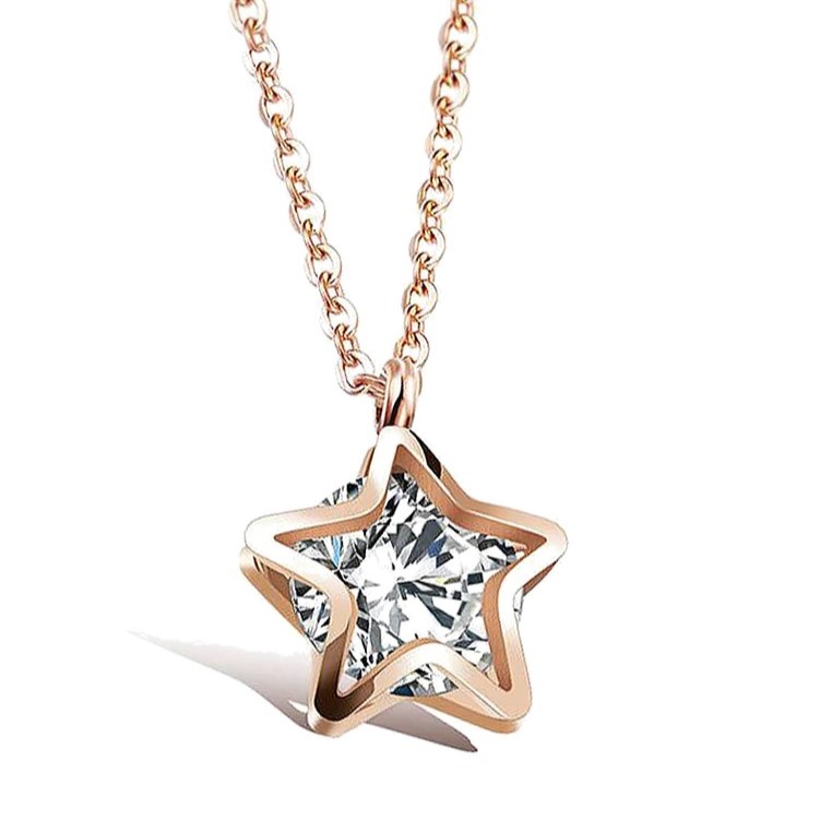 Avvia zirconia with iconic star necklace