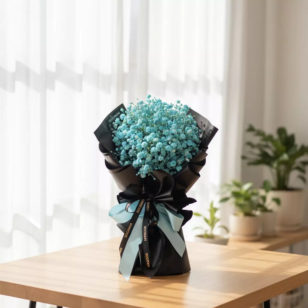Baby Tiffany Baby Breath Hand Bouquet