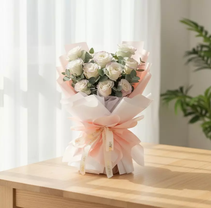 Gradience Rosy Roses Hand Bouquet