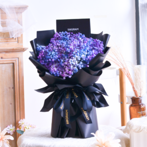 Galaxy Baby breath flower Bouquet, Free Delivery, KL, Kuala Lumpur, Birthday, Surprise Flower Box Free Delivery