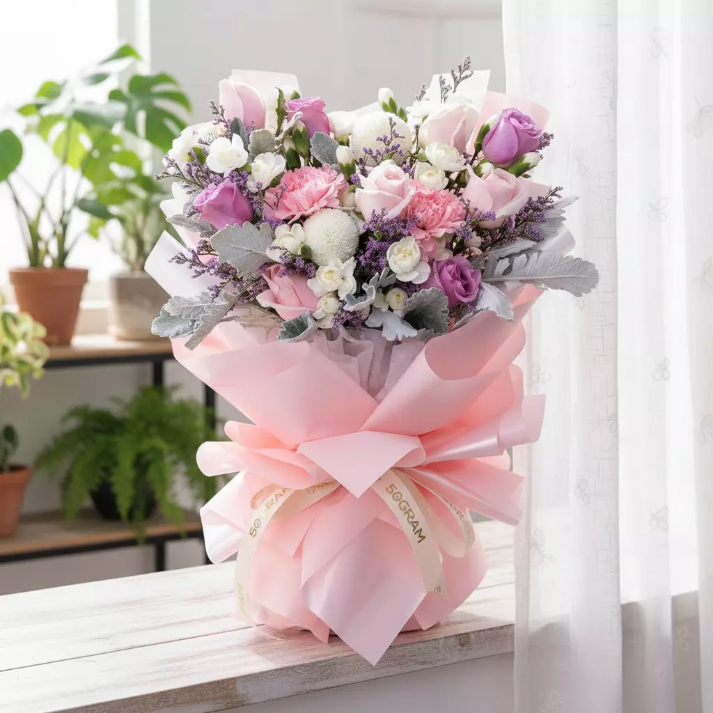 Soulmate Pink Carnation Hand Bouquet