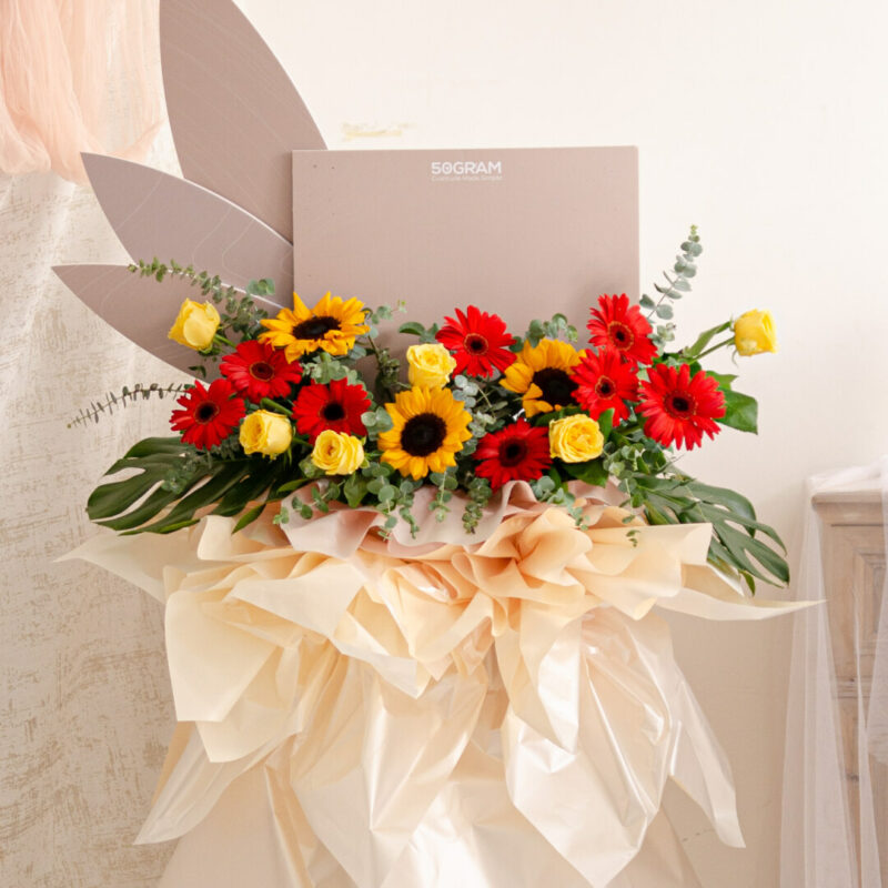 Flower stand & opening stand delivery for grand opening in kl/pj , free same-day delivery flower stand to klang valley, kl & selangor for your congratulatory grand opening.