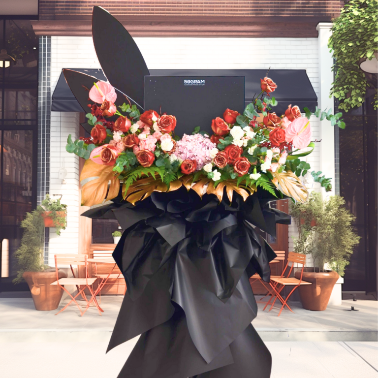 Glowing Fame Upsize Opening Stand Flower Stand Flower Stand & Opening Stand Delivery For Grand Opening in KL/PJ , free same-day delivery flower stand to Klang Valley, KL & Selangor for your congratulatory grand opening.