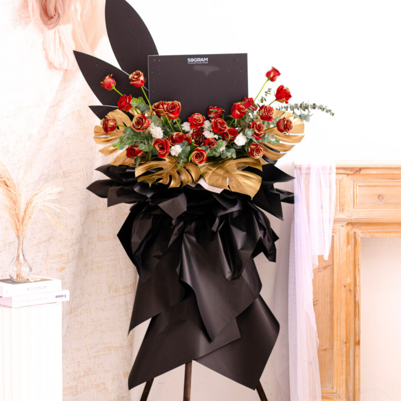 Glowing Fame Upsize Opening Stand Flower Stand Flower Stand & Opening Stand Delivery For Grand Opening in KL/PJ , free same-day delivery flower stand to Klang Valley, KL & Selangor for your congratulatory grand opening.