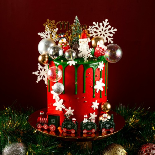 Santa party theme cake 4