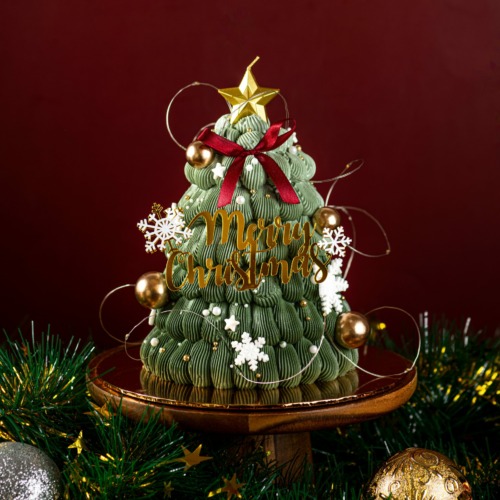 Xmas tree designer cake 3