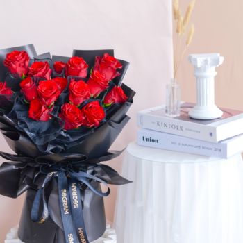 Timeless romance red roses valentine bouquet (m) free delivery kl & pj