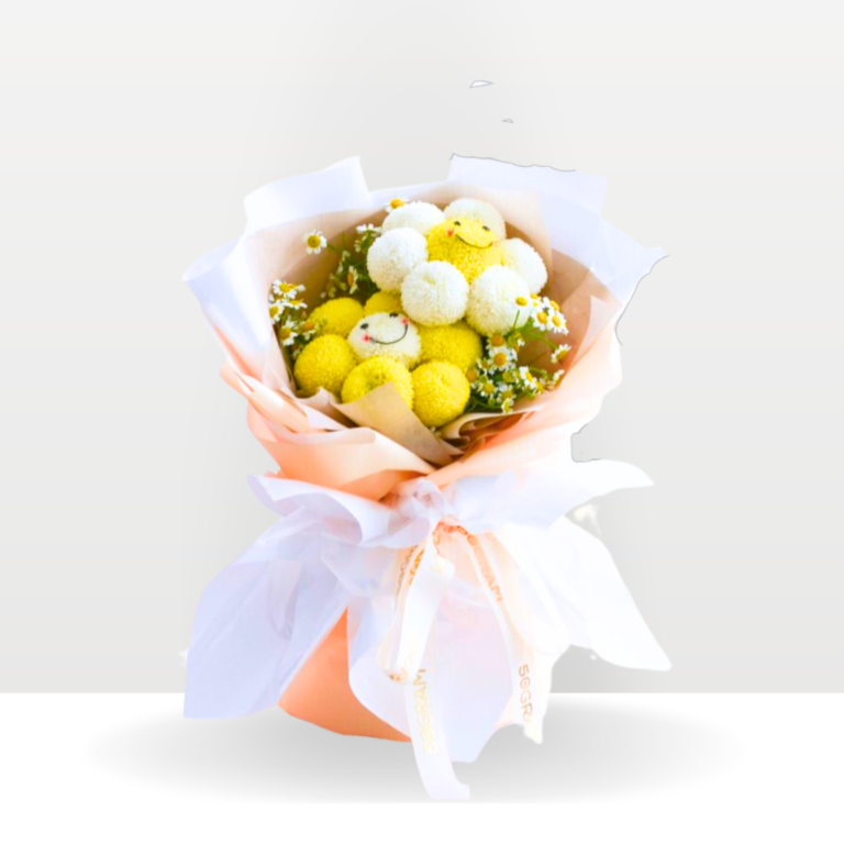 Happy Face Ping Pong | Hand Bouquet , Free Delivery KL & PJ