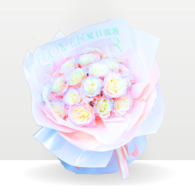 Aurora Boreal Gradience Roses | Hand Bouquet Free Delivery KL & PJ