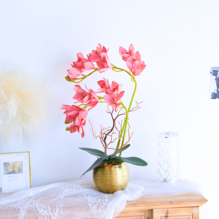 Rising Occasion (Artificial Orchid) | Opening flower Pot free delivery KL PJ