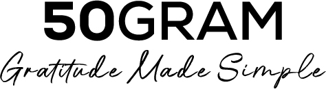 50gram logo with tagline