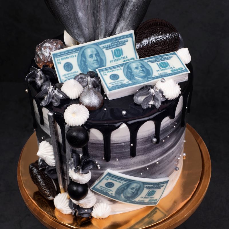 Usd money theme cake 3