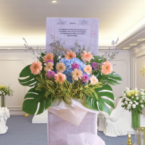 Harmony’s Embrace | Condolences Flower Stand Standard Size Free Delivery KL & PJ